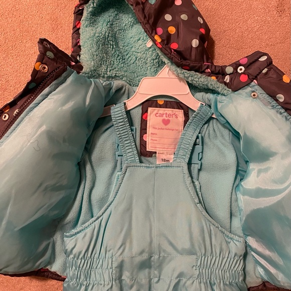 NWT Carters Baby 2-Piece Snowsuit 18 months - Picture 3 of 5